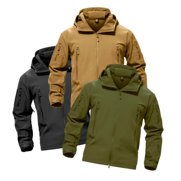 CHAQUETA TACTICA MILITAR CON CAPUCHA RETRAIBLE  Z-CUSC